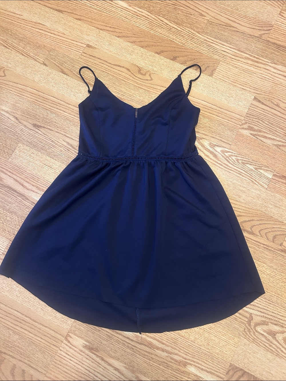 Tobi Navy Blue Spaghetti Strap Mini Dress